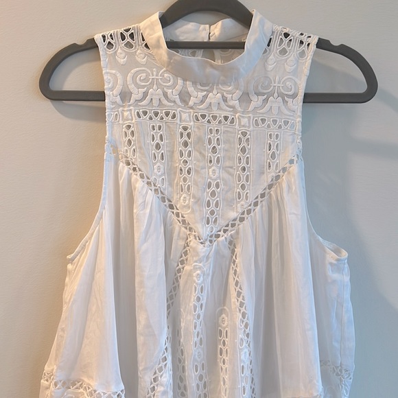 Zimmermann Porcelain Panelled Smock Dress - Picture 4 of 13